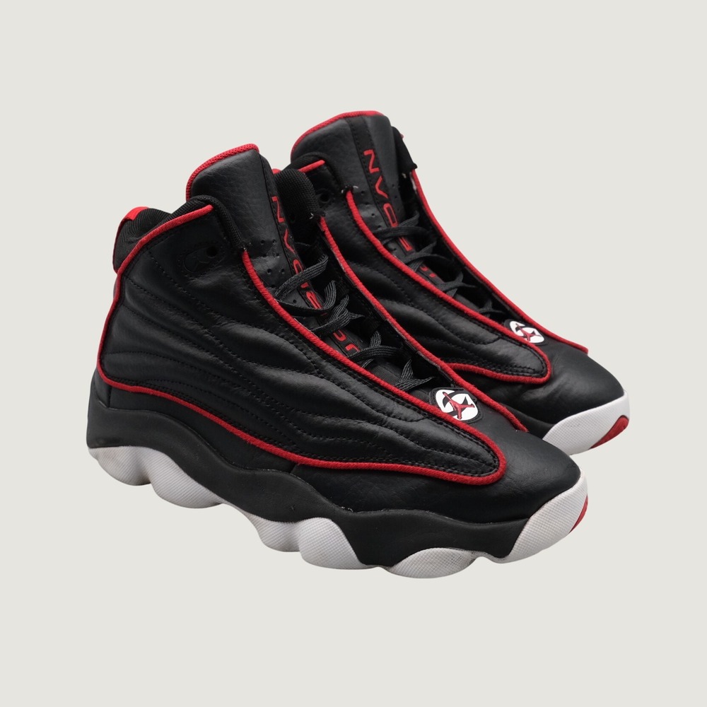 Jordan Pro Strong Men Black Red Leather Basketball Sneaker DC7911-061 7Y